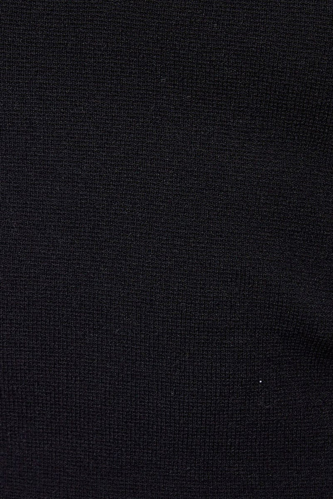 Black Knit Top Sleeveless Halter